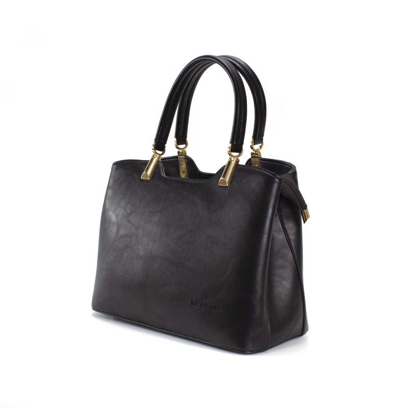 Женская классическая сумка Isa Paulina Fly черная - 2 фото