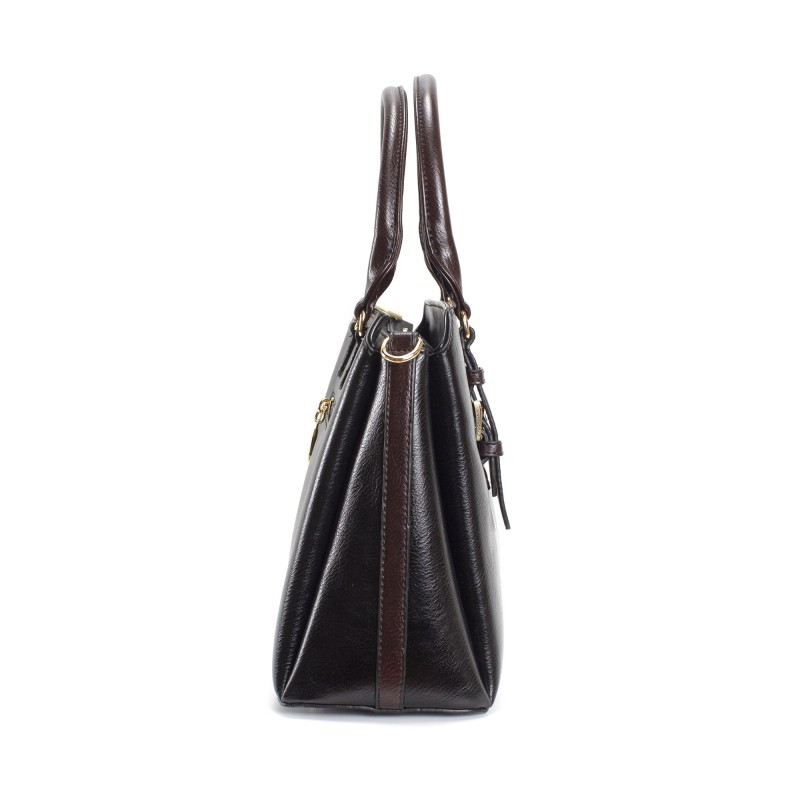 Женская классическая сумка Isa Paulina IP черная - 2 фото