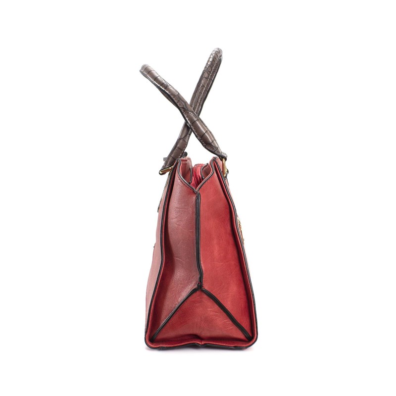 Женская классическая сумка Alexa красная - 2 фото