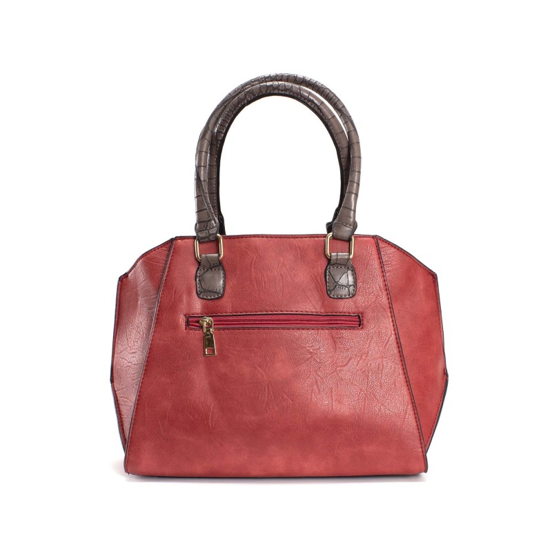 Женская классическая сумка Alexa красная - 3 фото