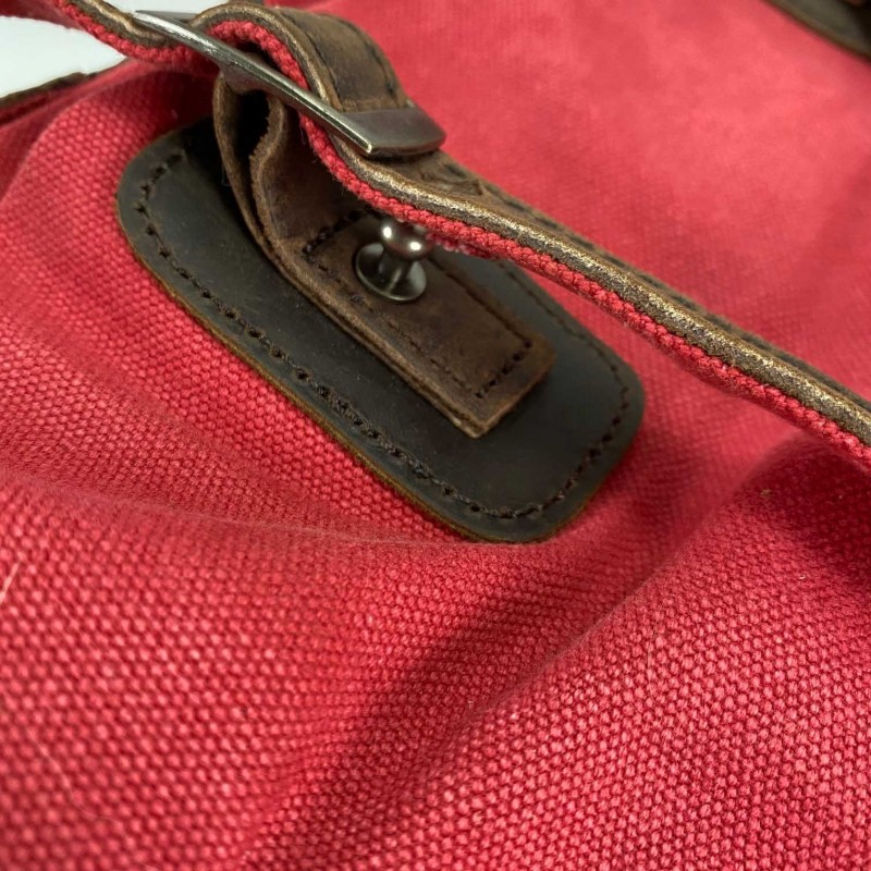 Женская сумка-тоут Acadia красная - 6 фото