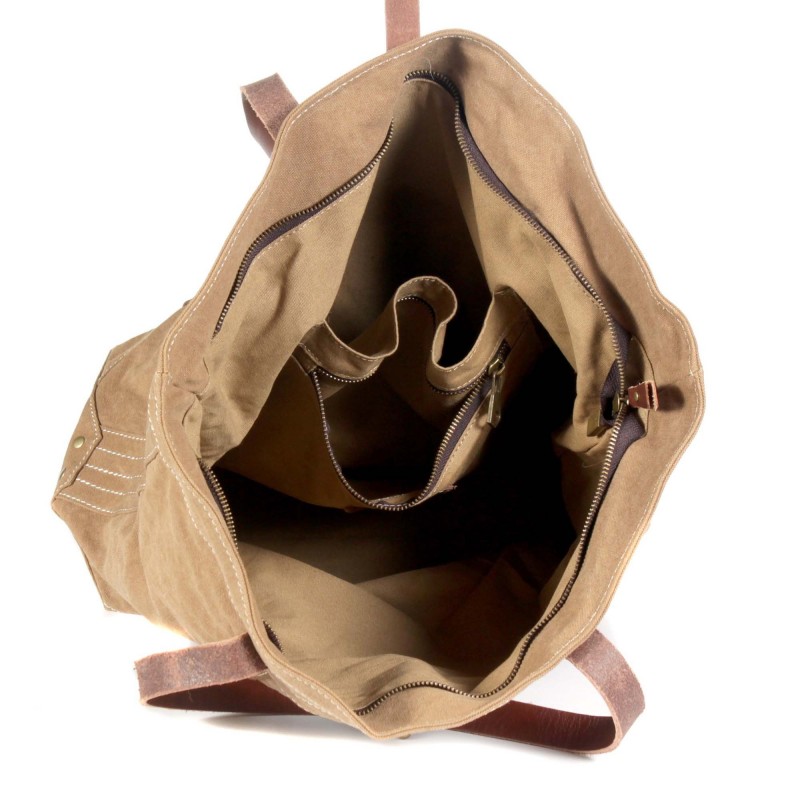 Жіноча сумка-тоут Weekend світло-коричнева - 7 фото